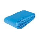 Lona de polietileno reforzada 6x12 m, azul, 180g/m2, TRUPER