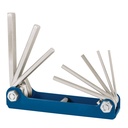 Juego de 8 llaves hexagonales mm, tipo navaja, TRUPER