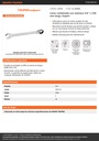 Llave combinada con matraca 3/4' x 238 mm largo, EXPERT