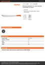Machete estándar 18' cacha naranja remachada, en bolsa