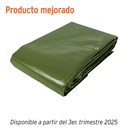 Lona uso rudo 6 x 12 m, verde olivo, 240 g/m2, TRUPER EXPERT