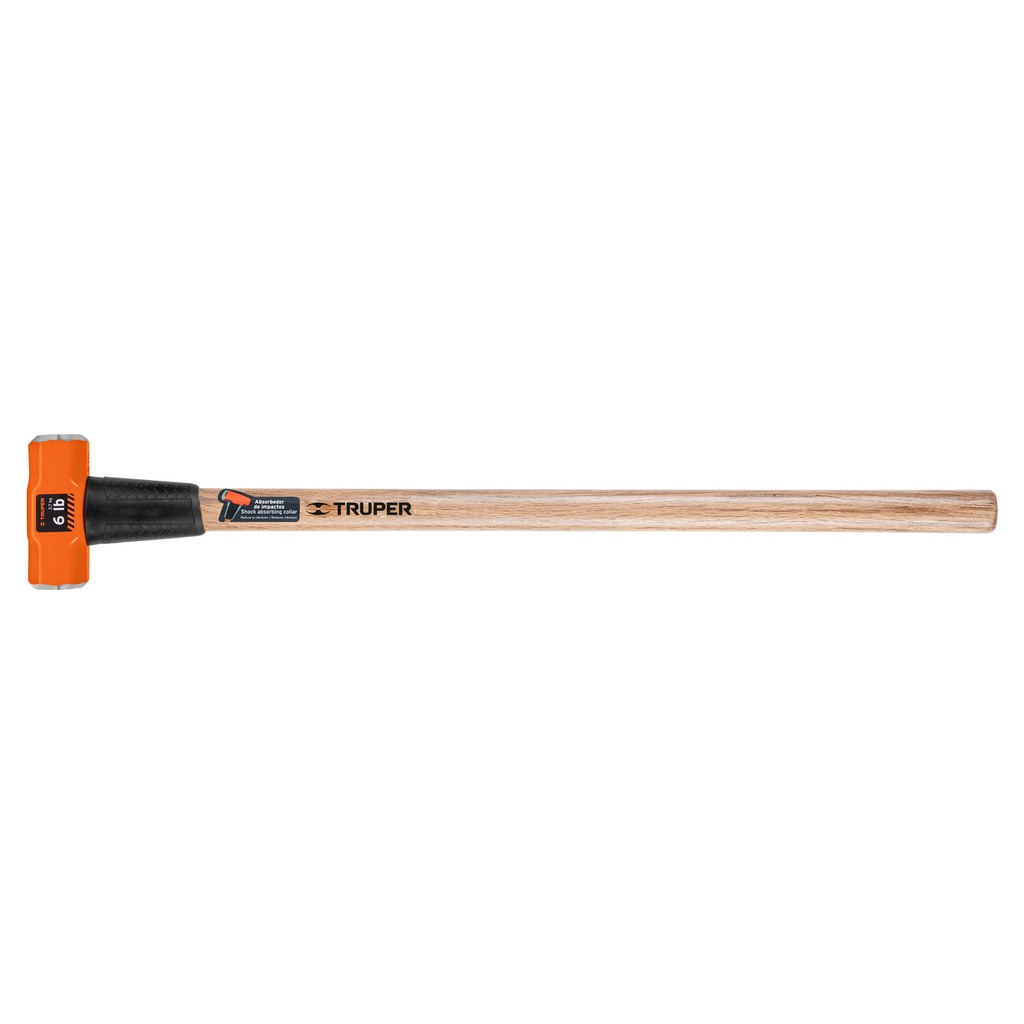 Marro octagonal 6 lb, mango de madera 36', TRUPER