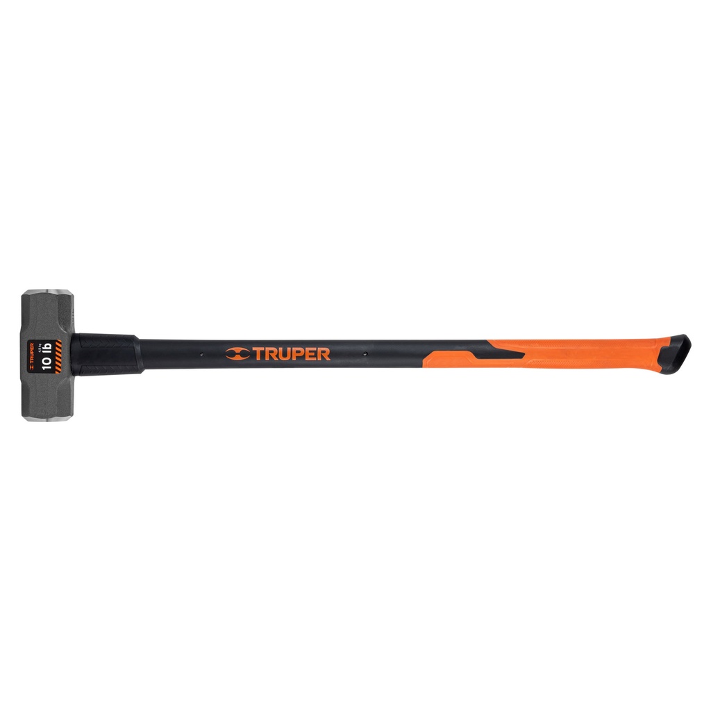 Marro octagonal 10 lb, mango fibra de vidrio 36', TRUPER