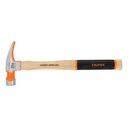 Martillo pulido 24 oz uña recta, boca fresada, TRUPER Grip