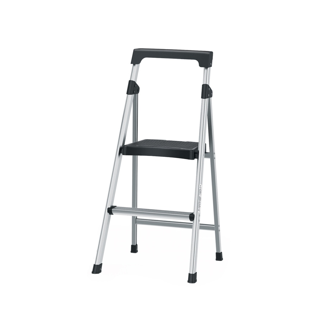 Escalera tubular plegable, 2 peldaños, aluminio, TRUPER