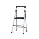 Escalera tubular plegable, 2 peldaños, aluminio, TRUPER