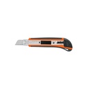 Cutter 18 mm profesional con alma metálica y grip, TRUPER
