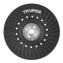 Respaldo para discos de lija 7', eje 5/8, TRUPER