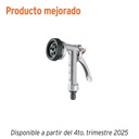 Pistola metálica para riego, 8 funciones, TRUPER