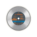 Disco sierra 14' para madera, 60 dientes centro 1', TRUPER