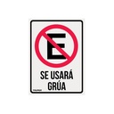 Letrero de señalización 'NO ESTACIONARSE', 25 x 34 cm
