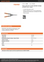Tijera poda 60 cm filo dentado mango ovalado acero c/grip