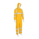 Conjunto impermeable doble capa amarillo con reflejante, CH