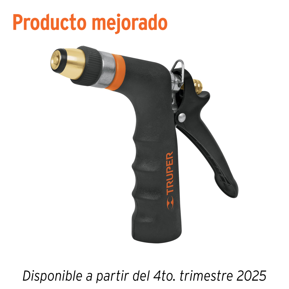Pistola para riego 2 funciones con recubrimiento y boquilla
