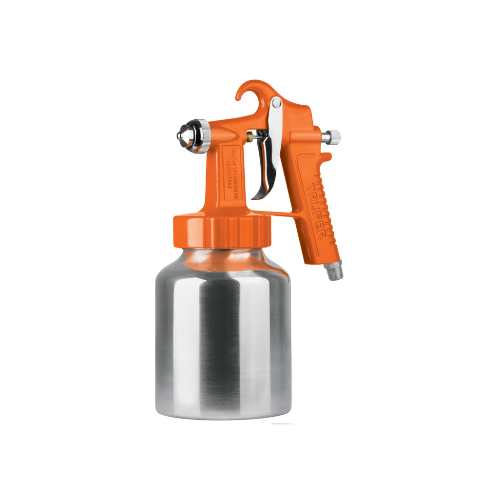 Pistola p/pintar baja presión, 1.5 mm, naranja, entrada inf