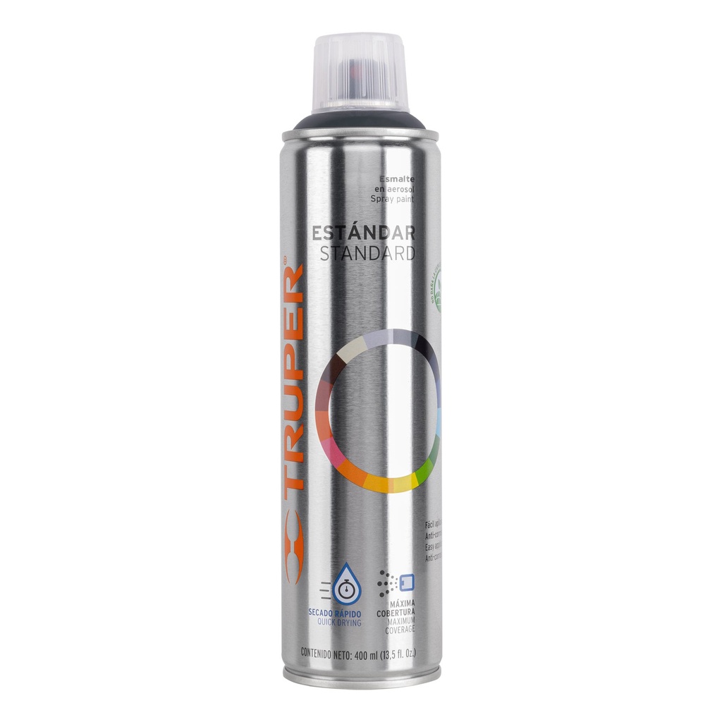 Pintura en aerosol, gris obscuro, bote esbelto, 400 ml