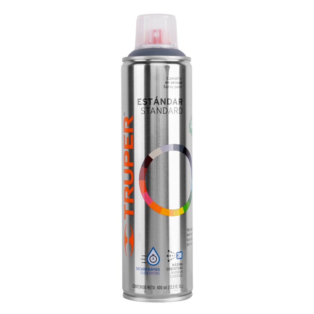 Pintura en aerosol, gris primario, bote esbelto, 400 ml