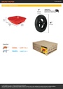 Carretilla 5.5ft3 roja,imponchable, bastidores madera,PRETUL