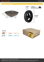 Carretilla 5.5ft3 gris,imponchable, bastidores madera,PRETUL