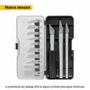 Juego de exactos con 13 cuchillas en estuche, PRETUL