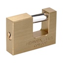 Candado antipalanca 60 mm cuerpo de latón, HERMEX BASIC