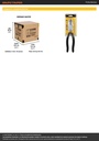 Pinza para electricista 9' uso rudo, mango de PVC, PRETUL