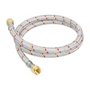 Manguera para gas, aluminio, 5/16' flare, 100cm, FOSET BASIC