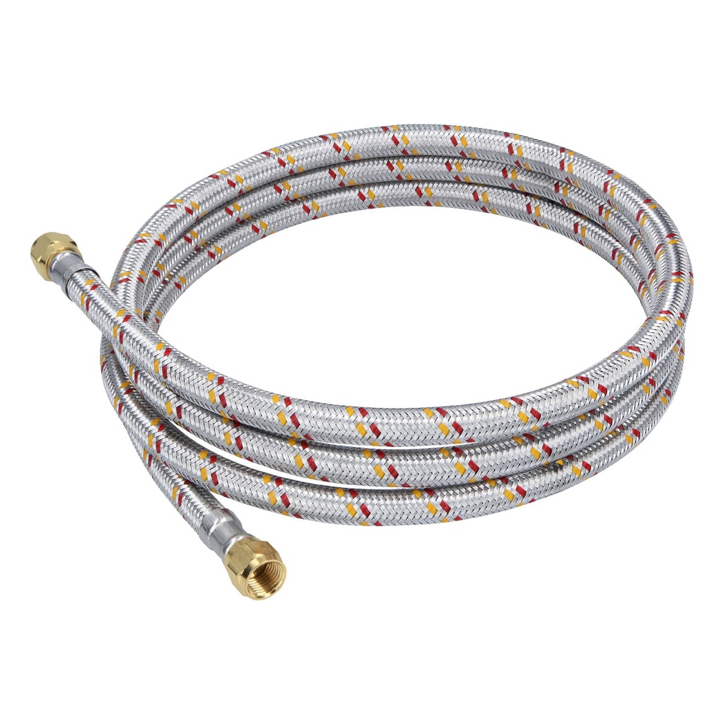 Manguera para gas, aluminio, 5/16' flare, 200cm, FOSET BASIC