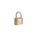 Candado de latón 40 mm llave tetra en blíster, HERMEX BASIC
