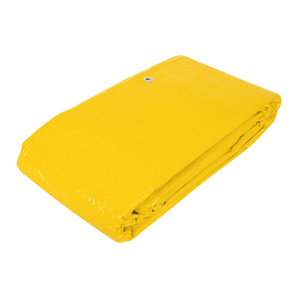 Lona de polietileno 6 x 12 m, amarilla, 110 g/m2, PRETUL
