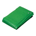 Lona de polietileno 5 x 6 m, verde, 110 g/m2, PRETUL