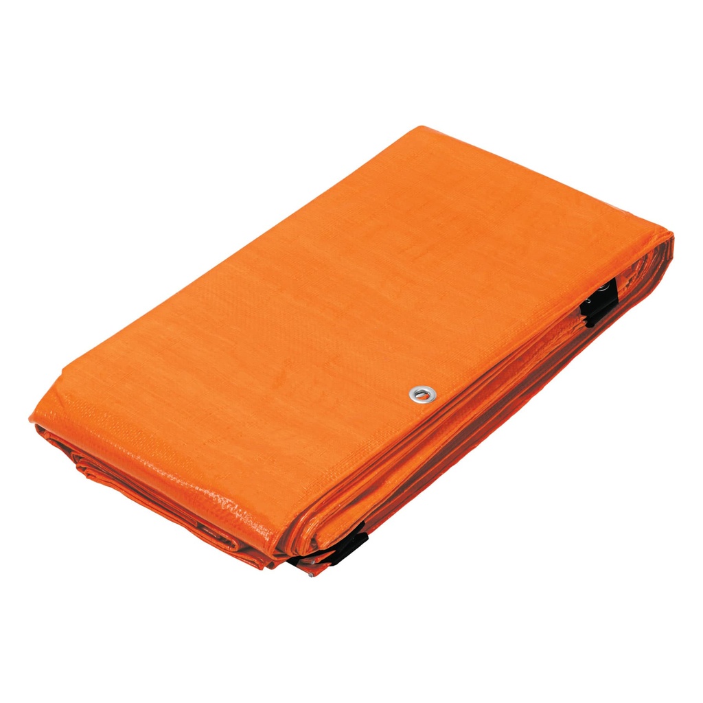 Lona de polietileno 5 x 6 m, naranja, 110 g/m2, PRETUL