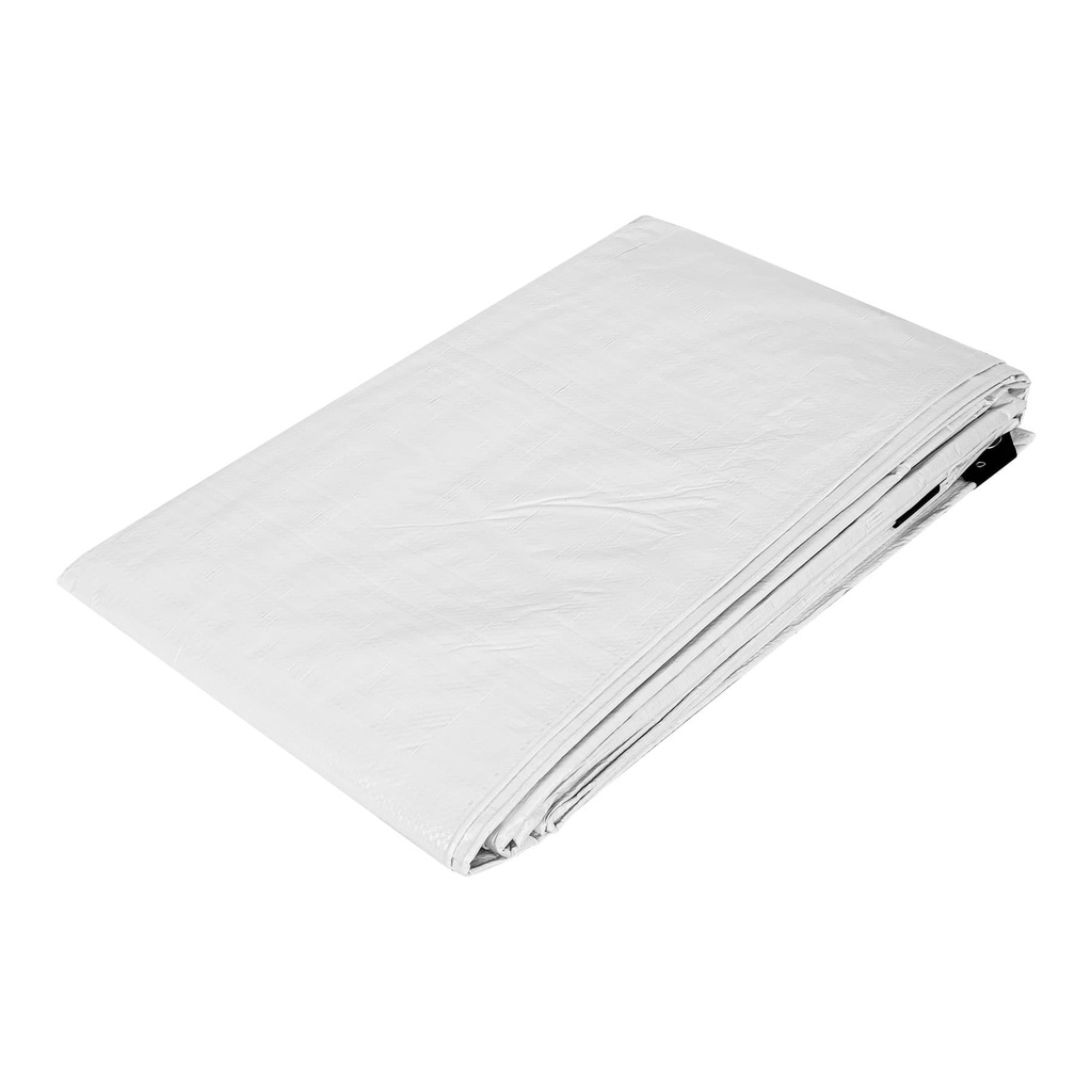 Lona de polietileno 4 x 5 m, blanca, 110 g/m2, PRETUL