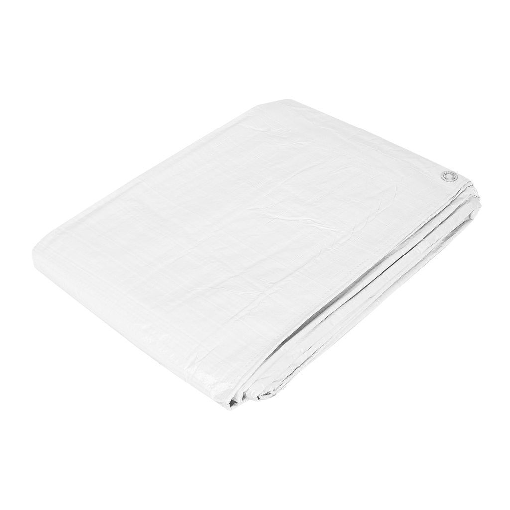 Lona de polietileno 5 x 6 m, blanca, 110 g/m2, PRETUL