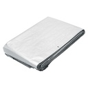 Lona de polietileno 6 x 12 m, blanca, 110 g/m2, PRETUL