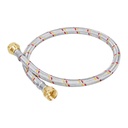 Manguera para gas, aluminio, 3/8' flare, 60 cm, FOSET BASIC