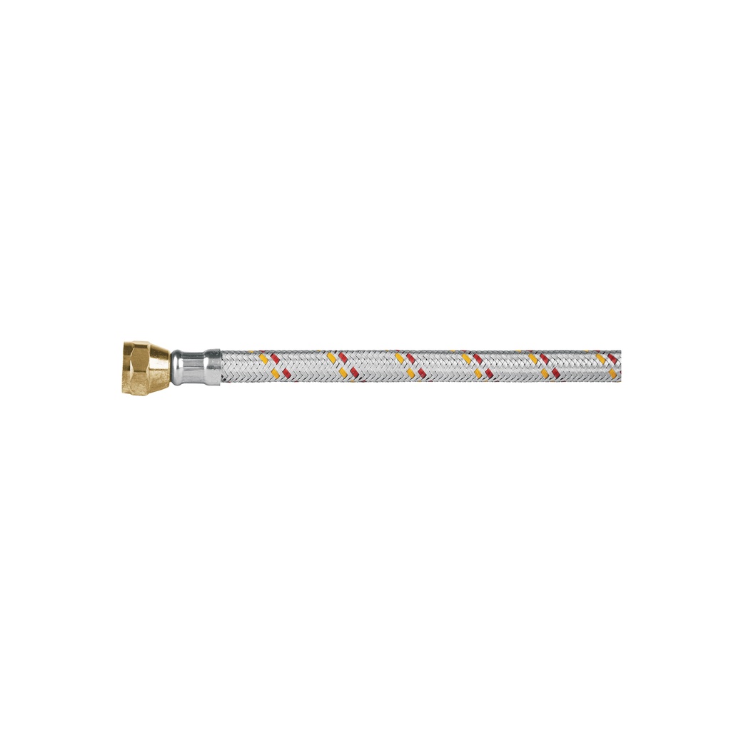 Manguera para gas, aluminio, 3/8' flare, 100 cm, FOSET BASIC