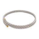 Manguera para gas, aluminio, 3/8' flare, 400 cm, FOSET BASIC