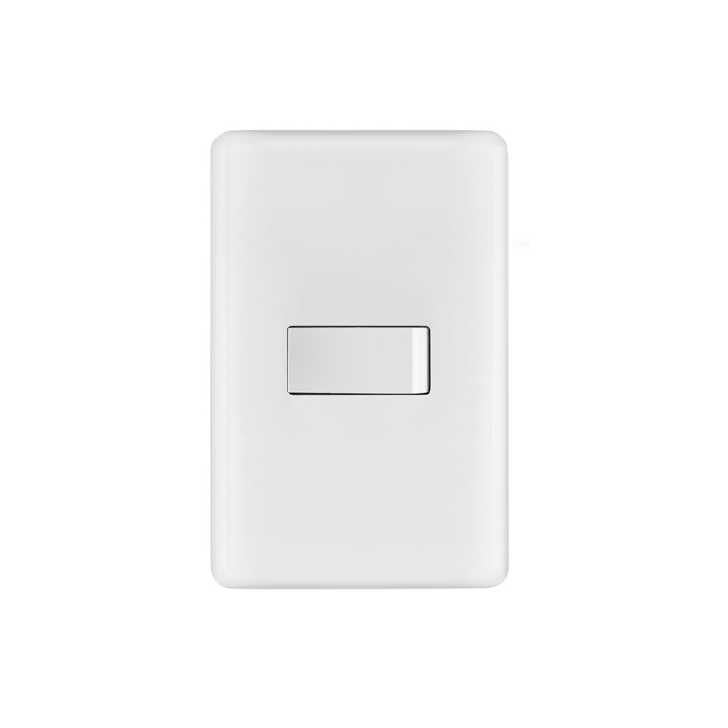 Placa armada con 1 interruptor sencillo, VOLTECK BASIC