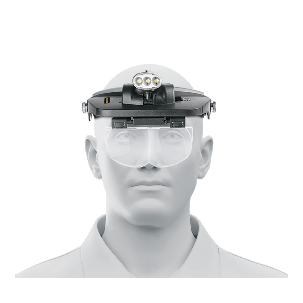 Lupa optovisor de 3 leds, PRETUL