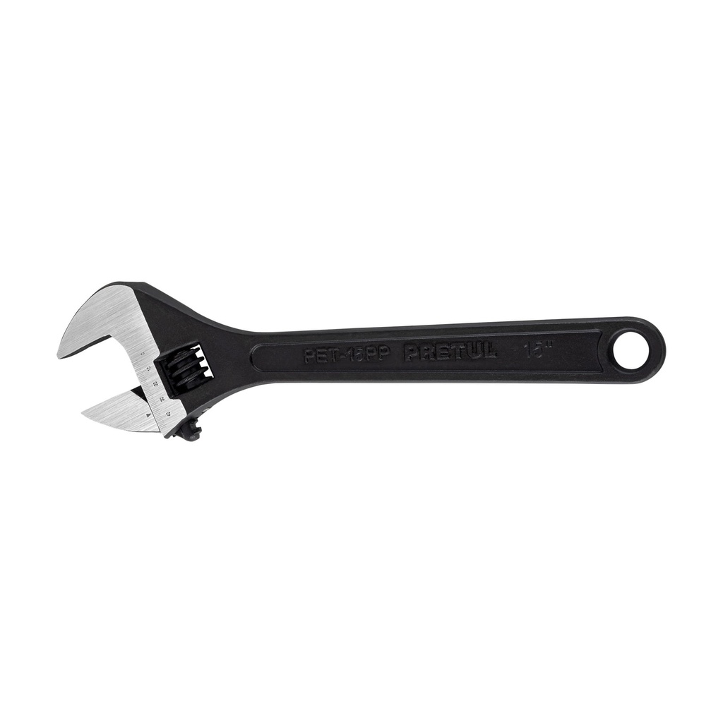Llave ajustable (perico) 15' pavonada, PRETUL