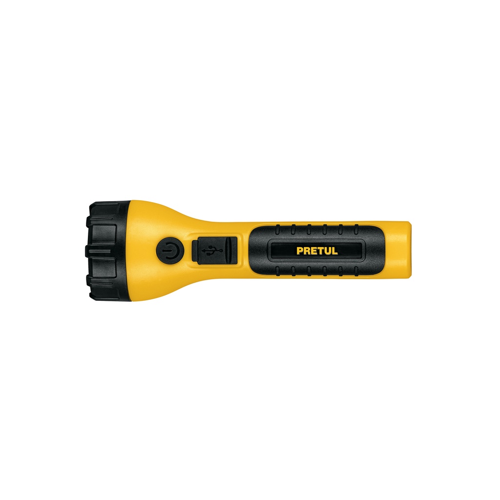 Linterna plástica de LED, 120 lm, recargable, PRETUL