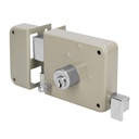 Cerradura sobreponer izq instala-fácil, caja, HERMEX BASIC