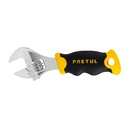 Llave ajustable (perico corto) 5' cromada con grip, PRETUL