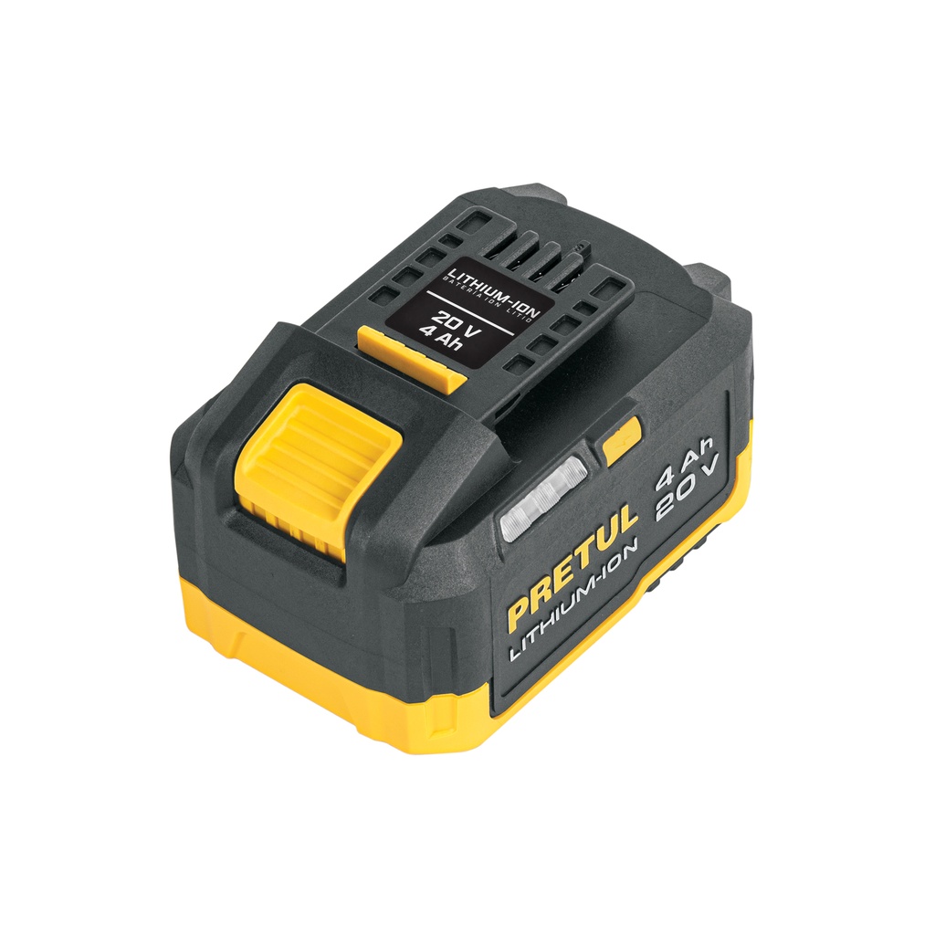 Batería ion litio, 20V, 4 Ah, PRETUL