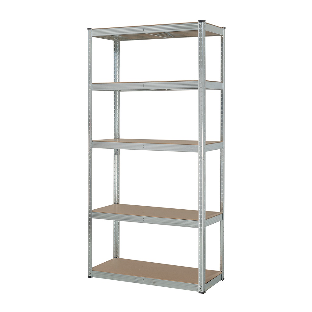 Estante metálico 5 repisas MDF cap. 35 Kg,180x40x90, PRETUL