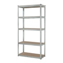 Estante metálico 5 repisas MDF cap. 35 Kg,180x40x90, PRETUL