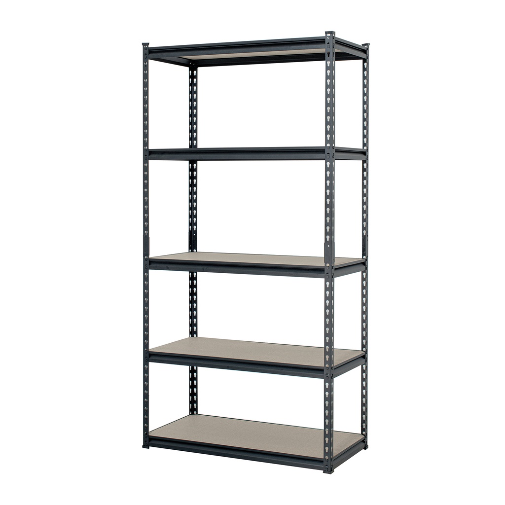 Estante metálico 5 repisas MDP cap. 60 Kg,180x45x90, PRETUL