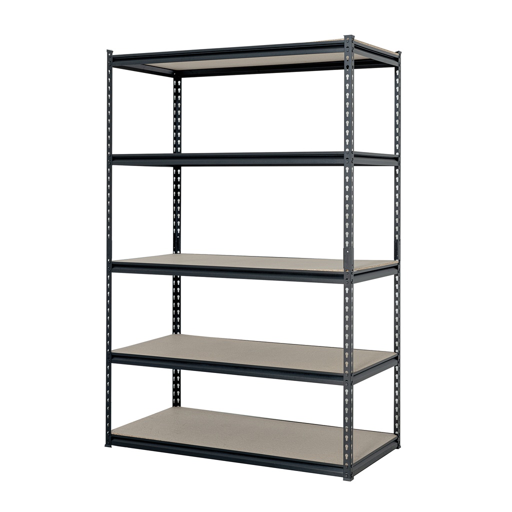 Estante metálico 5 repisas MDP cap. 60 Kg,180x60x120, PRETUL