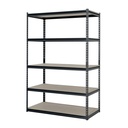 Estante metálico 5 repisas MDP cap. 60 Kg,180x60x120, PRETUL